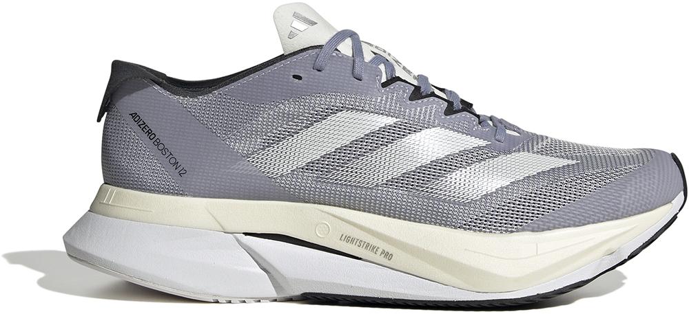 Adidas Womens Adizero Boston 12 Running Shoes - Silver Violet/ftwr White/silver Dawn