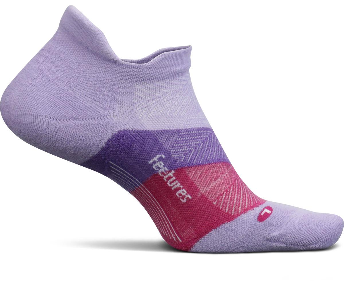 Feetures Elite Max Cushion No Show Tab - Lace Up Lavender
