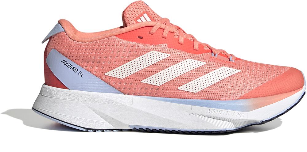 Adidas Womens Adizero Sl Running Shoes - Coral Fusion/white Tint/solar Red