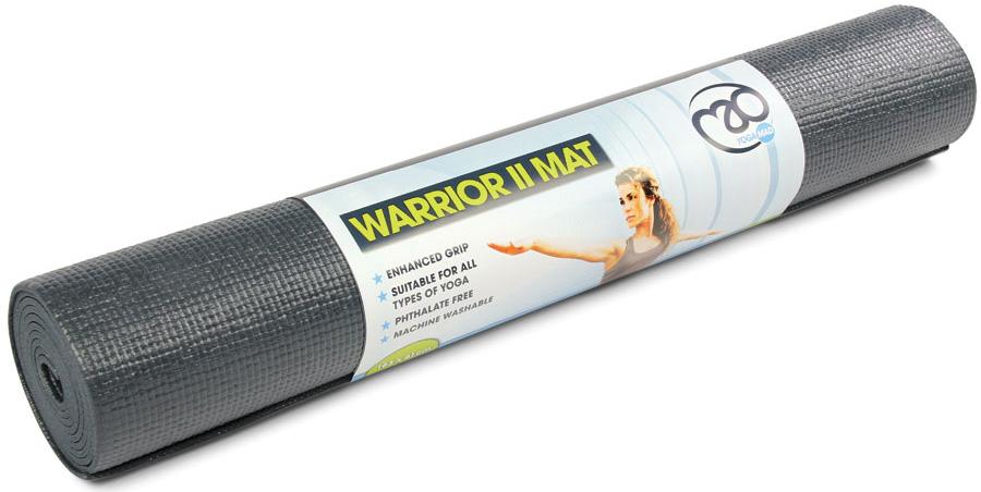 Fitness-mad Warrior Yoga Mat (4mm) - Grey