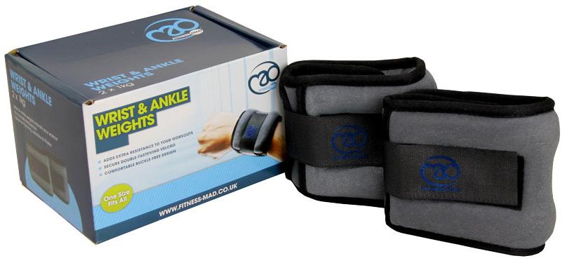Fitness-mad Wrist/ankle Weights (2 X 0.5kg) - Black