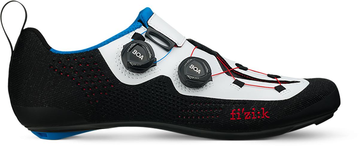 Fizik Transiro R1 Knit Tri Shoes - Black/white