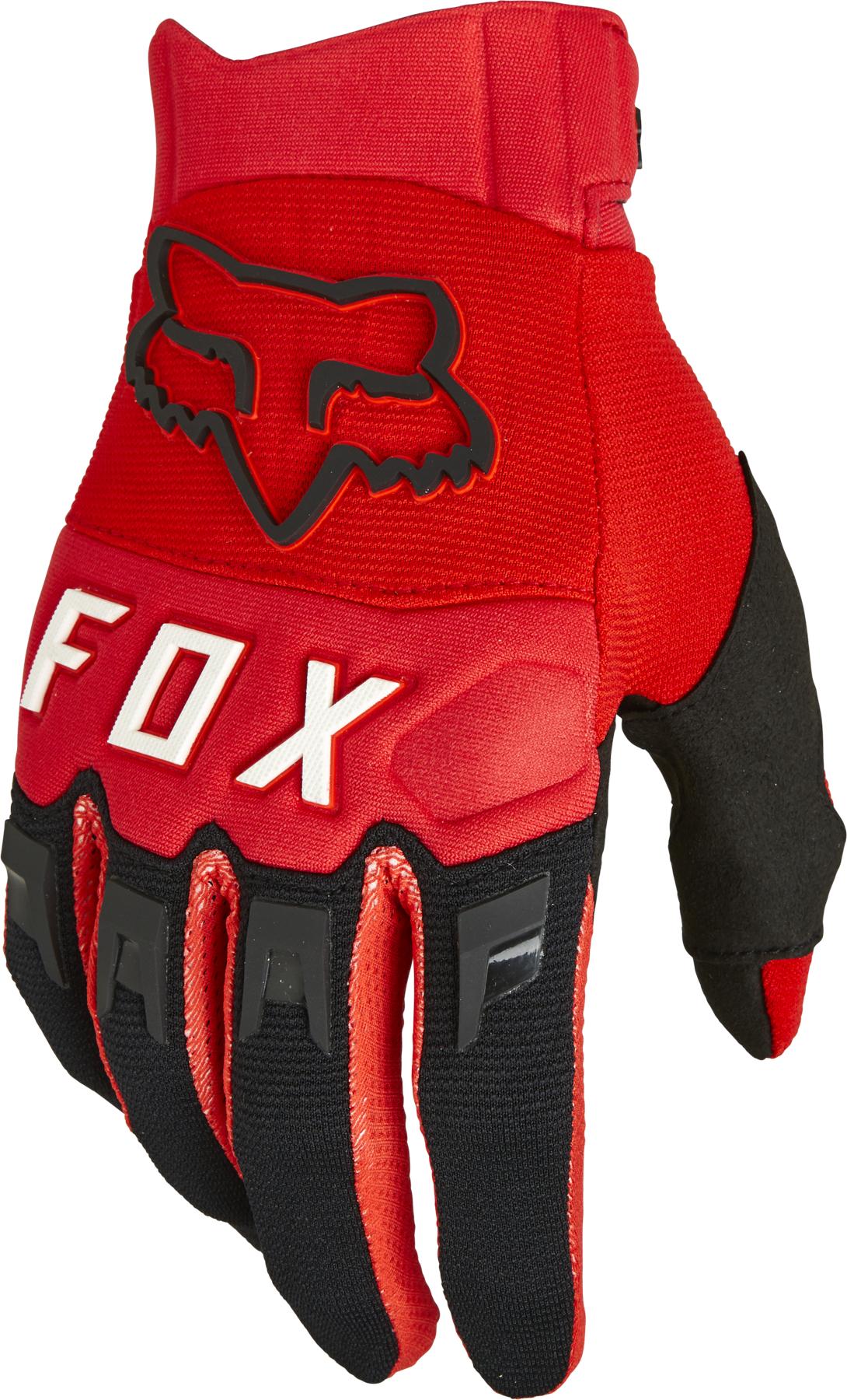 Fox Racing Dirtpaw Race Gloves - Fluorescent Red