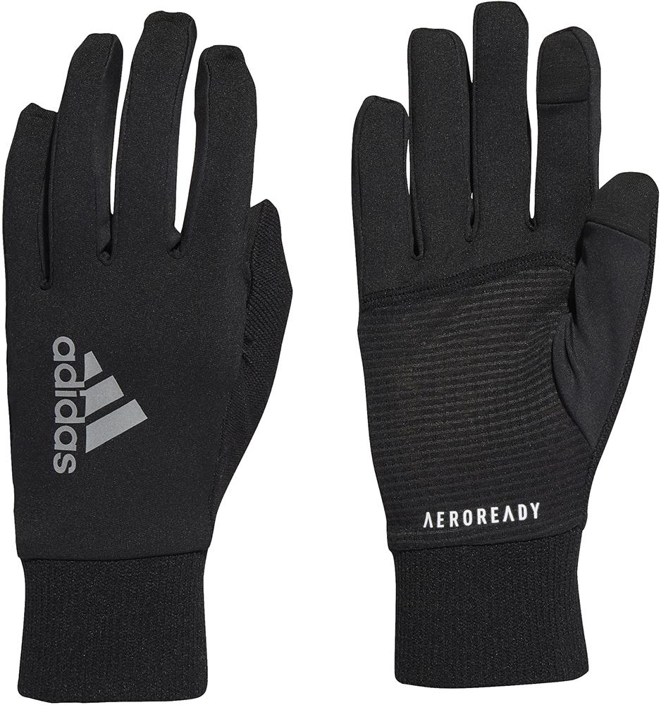 Adidas Womens Rn Glv A.r. Running Gloves - Black/black/reflective Silver