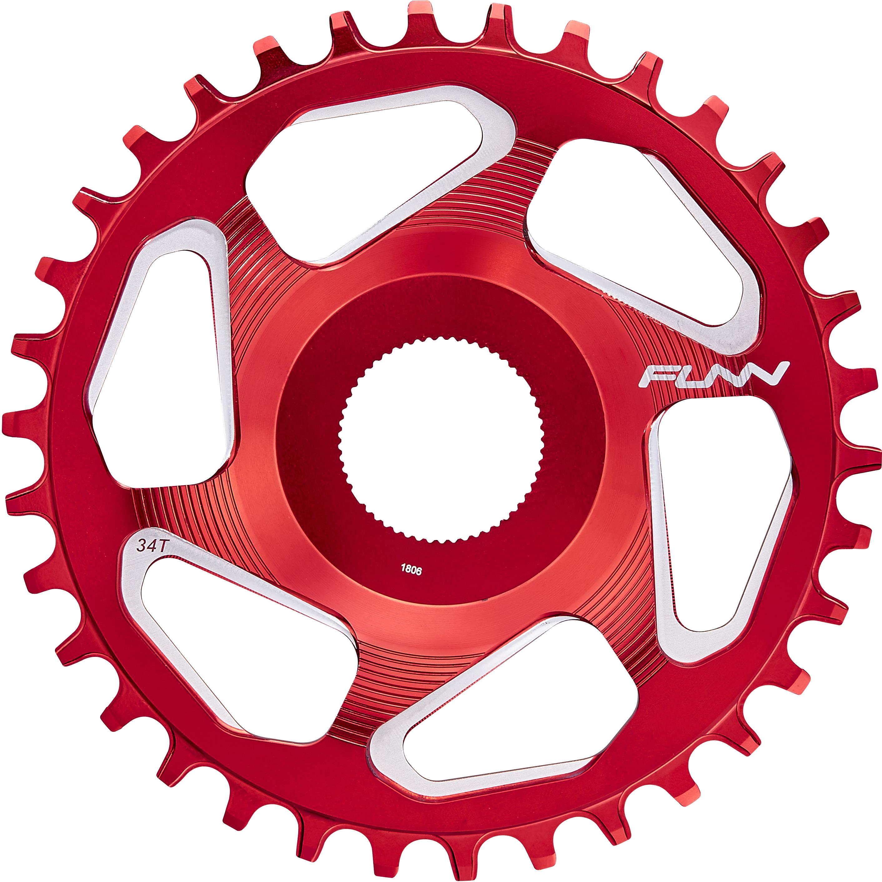 Funn Solo Es Narrow Wide Chainring - Red