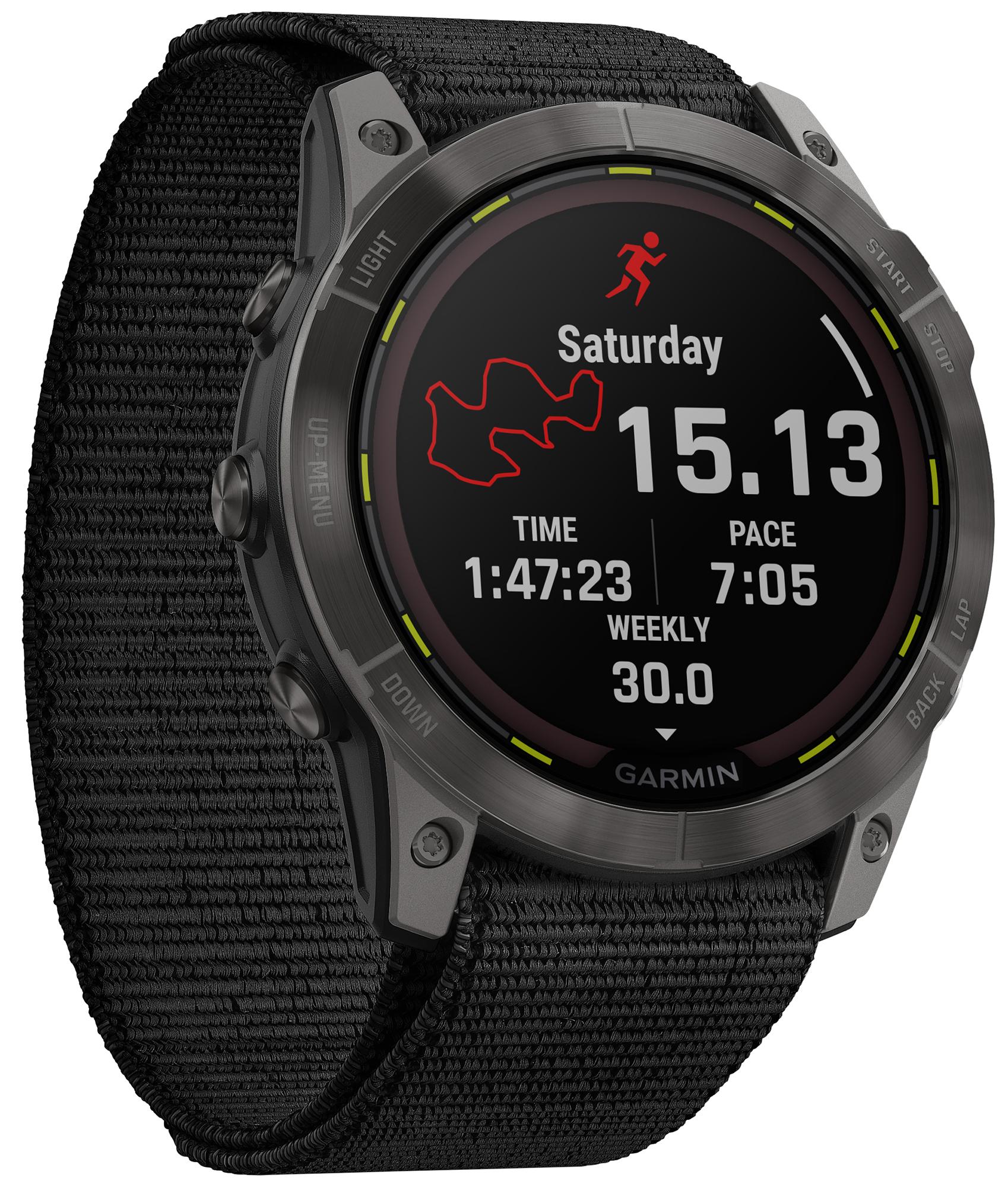 Garmin Enduro 2 Titanium Gps Watch - Carbon Grey/black
