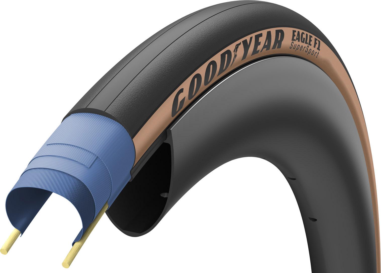 Goodyear Eagle F1 Supersport Road Tyre - Black/tan Wall
