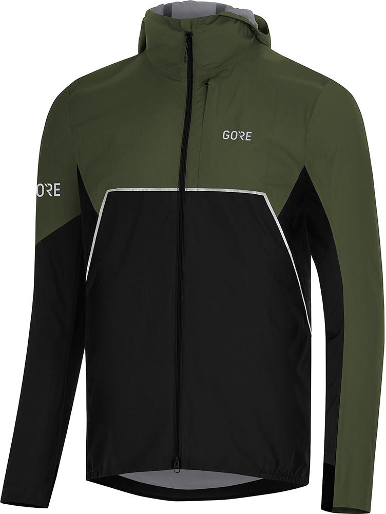 Gorewear R7 Partial Gtx I Hooded Jacket - Black/utility Green