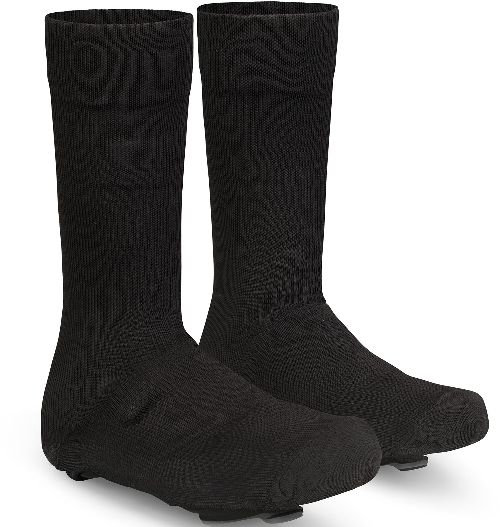 Gripgrab Flandrien Waterproof Knitted Road Shoe Covers - Black