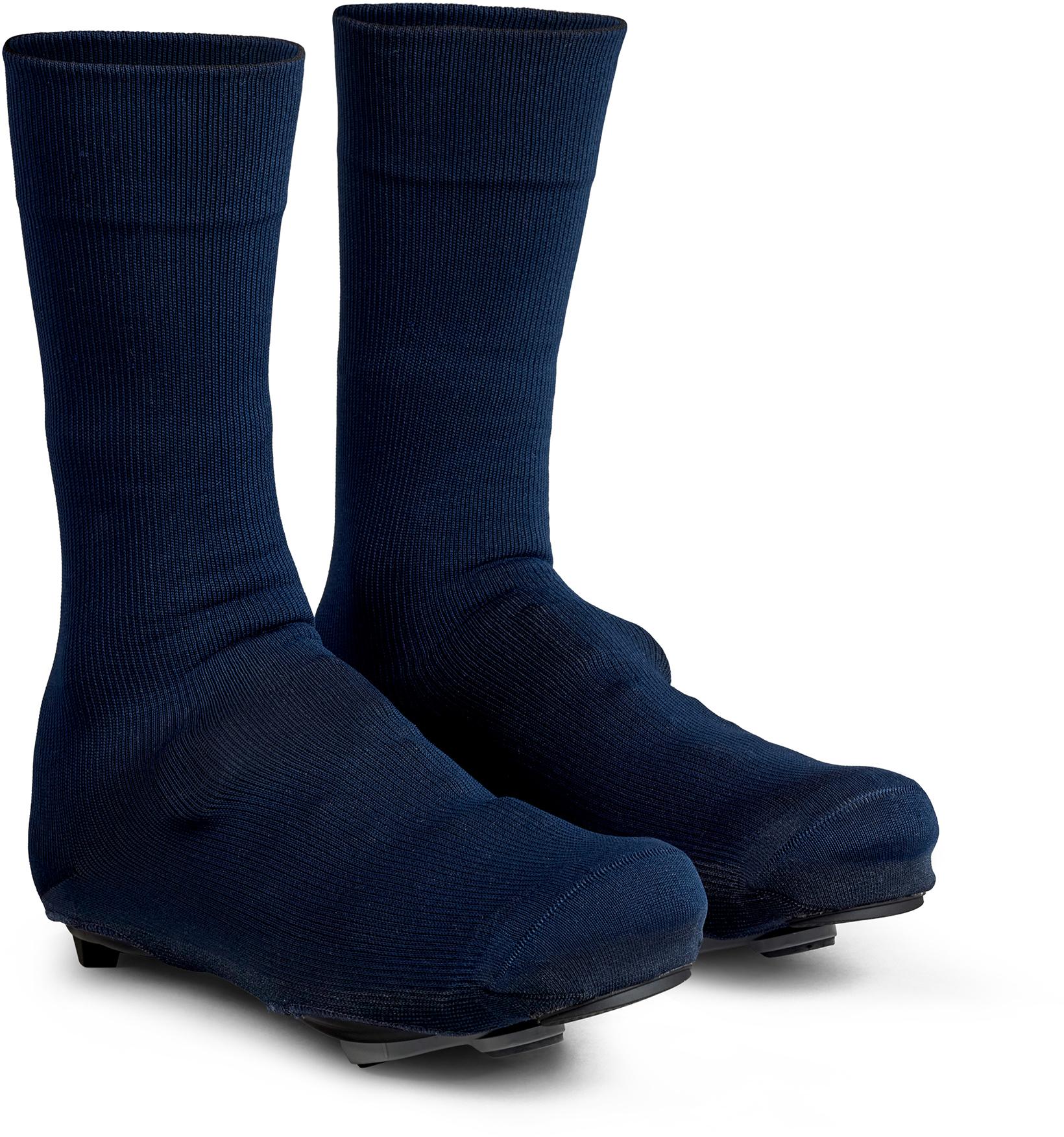 Gripgrab Flandrien Waterproof Knitted Road Shoe Covers - Navy Blue