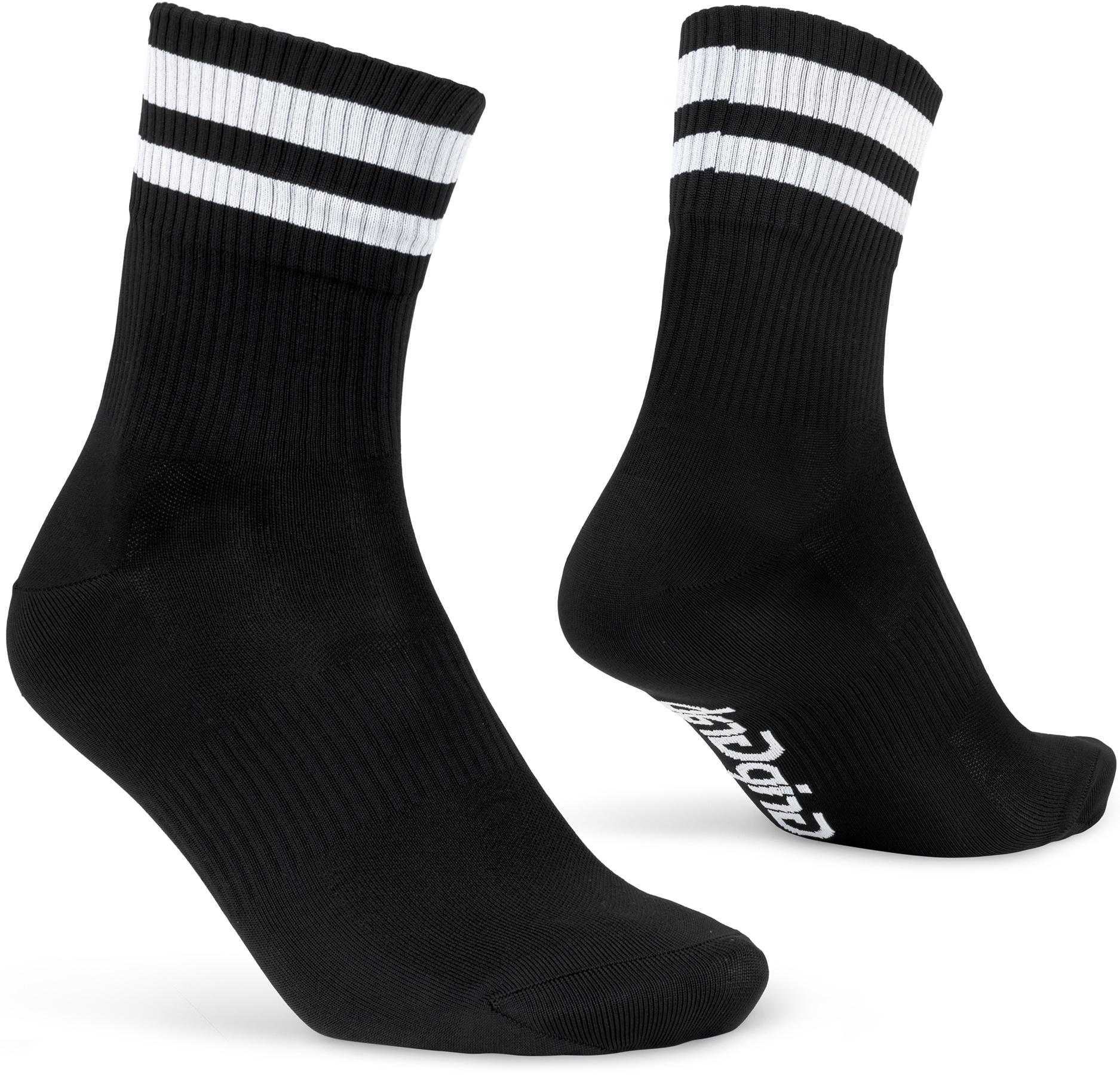 Gripgrab Original Stripes Crew Socks - Black