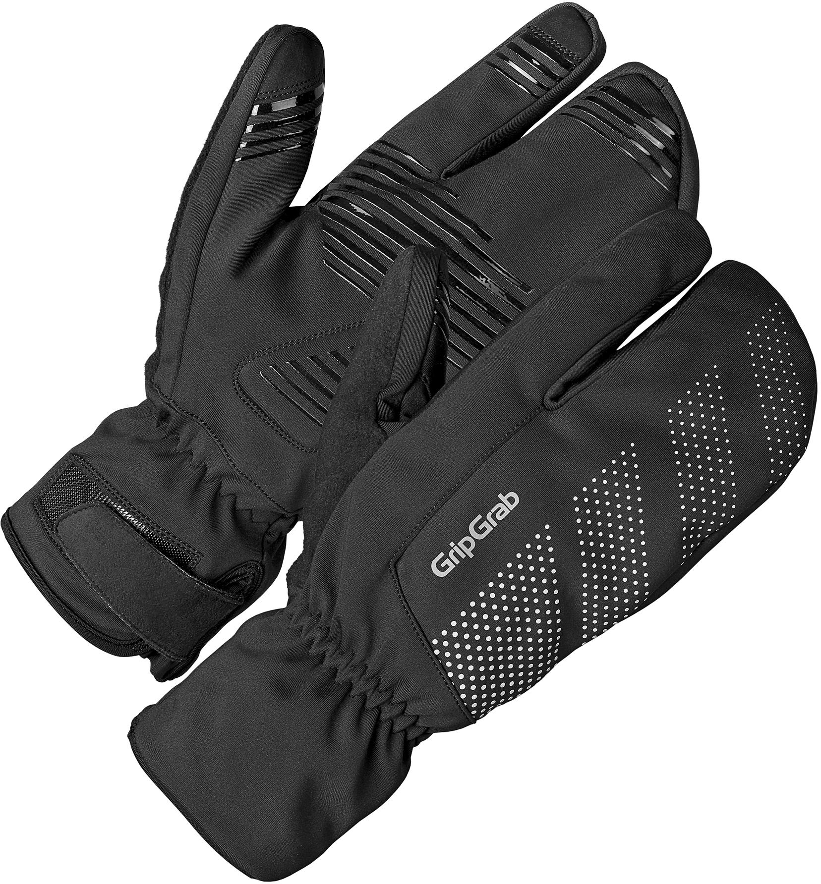 Gripgrab Ride Windproof Deep Winter Lobster Gloves - Black