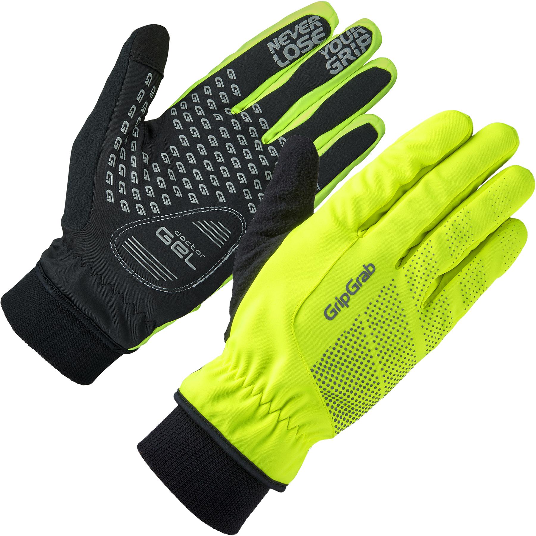 Gripgrab Ride Windproof Hi-vis Winter Gloves - Fluorescent Yellow