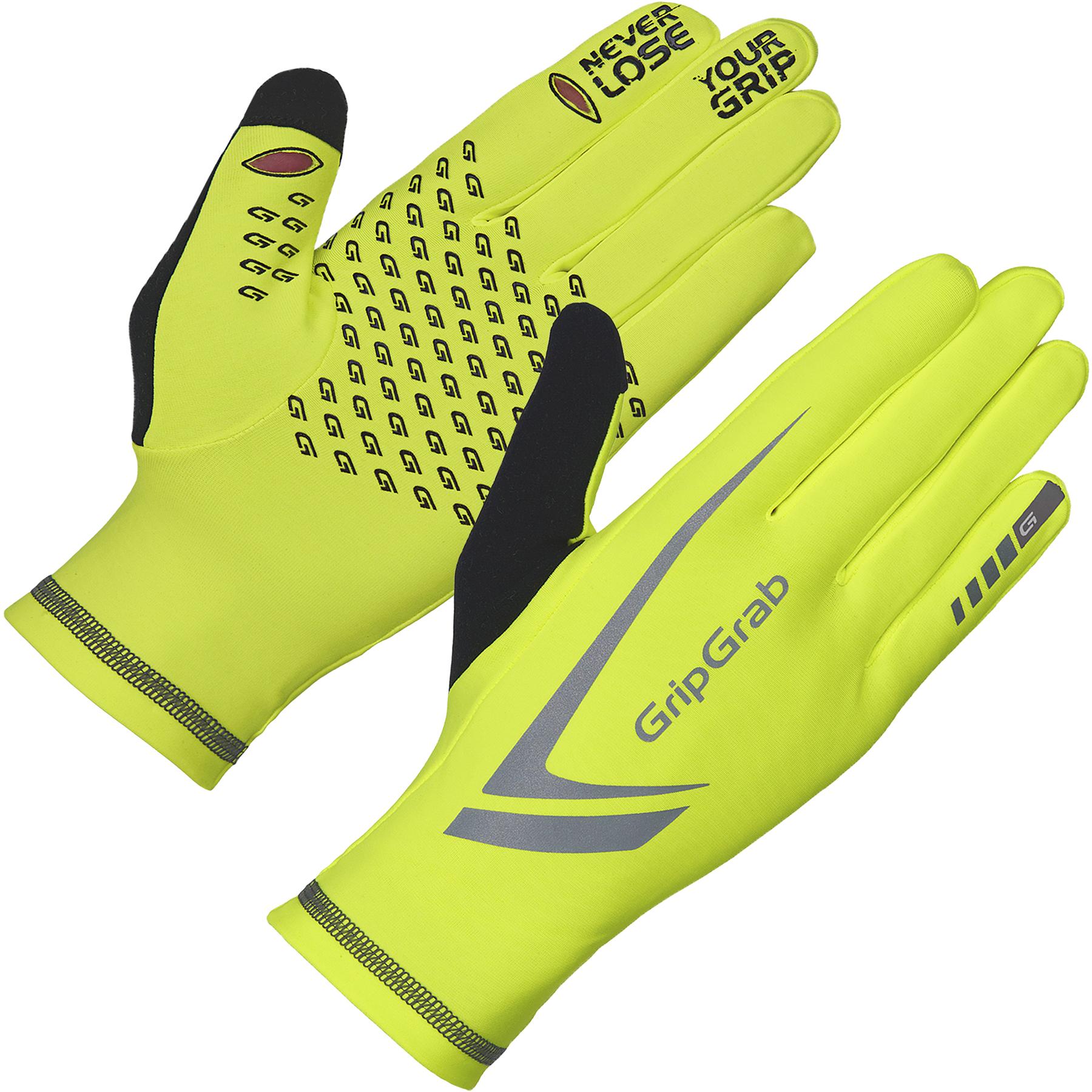 Gripgrab Running Expert Hi-vis Gloves - Fluo Yellow