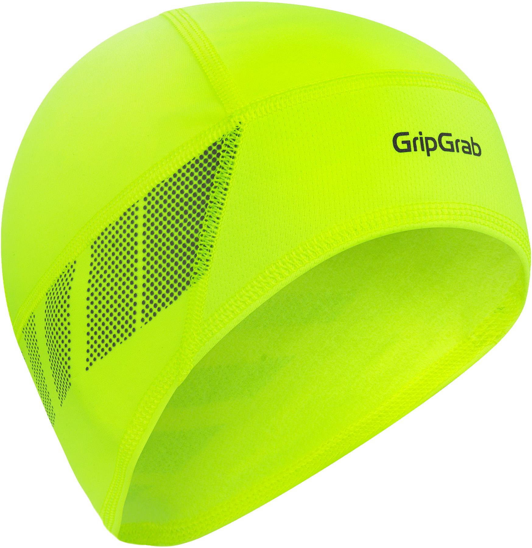 Gripgrab Windproof Hi-vis Skull Cap - Fluorescent Yellow
