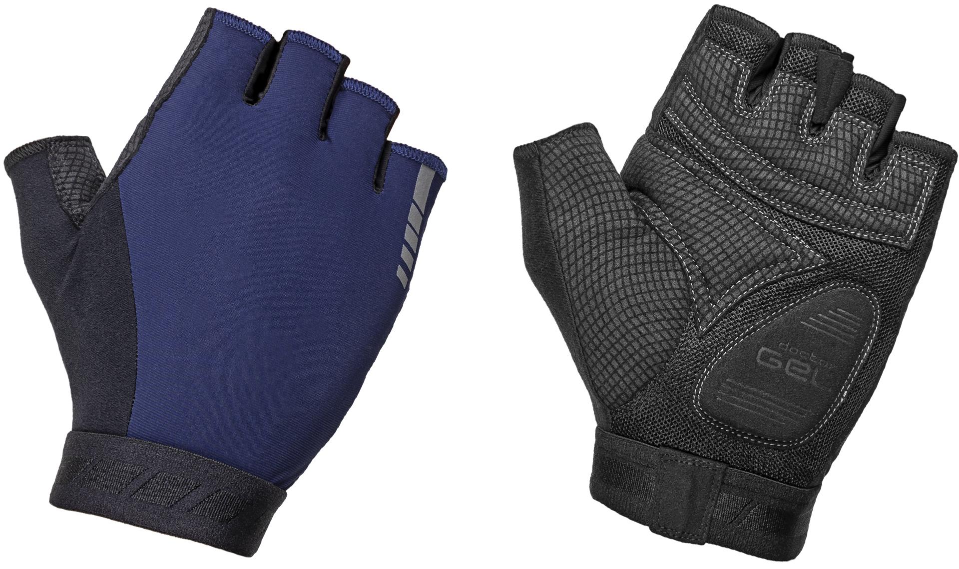 Gripgrab Worldcup Short Finger Padded Cycling Gloves - Navy Blue