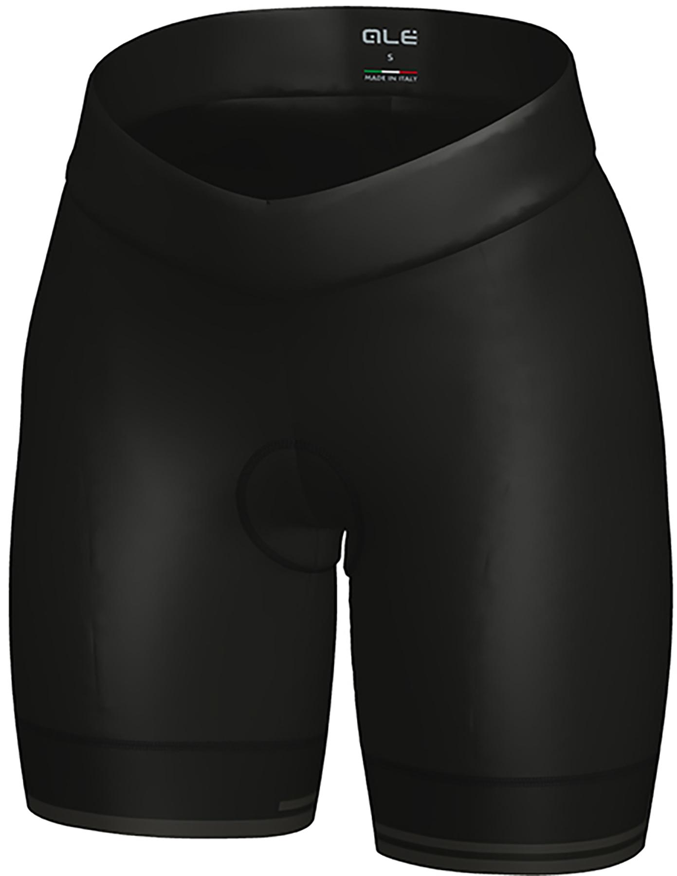 Al Womens Solid Classico Rl Cycle Shorts - Black/grey