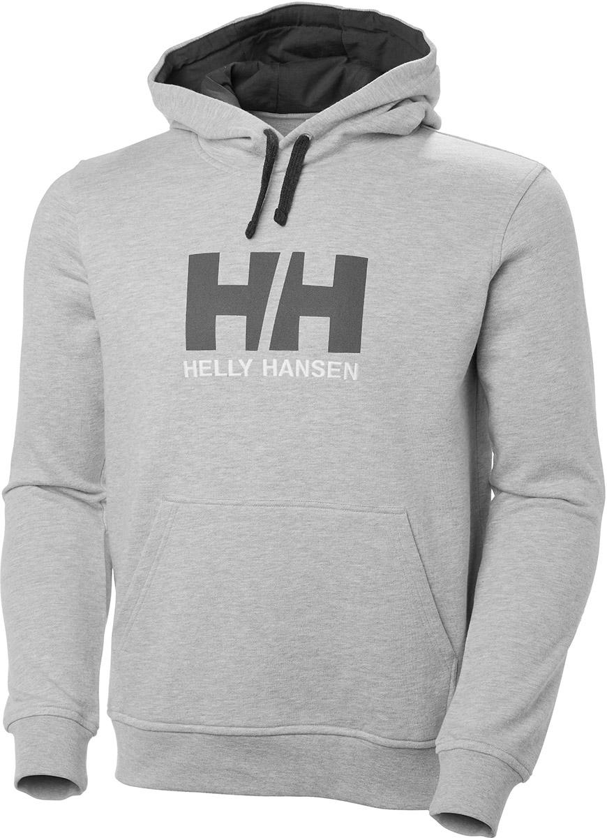 Helly Hansen Logo Hoodie - Grey Melange