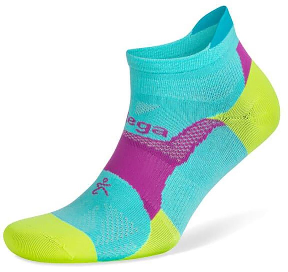 Hidden Dry Sock - Neon Aqua/neon Lime
