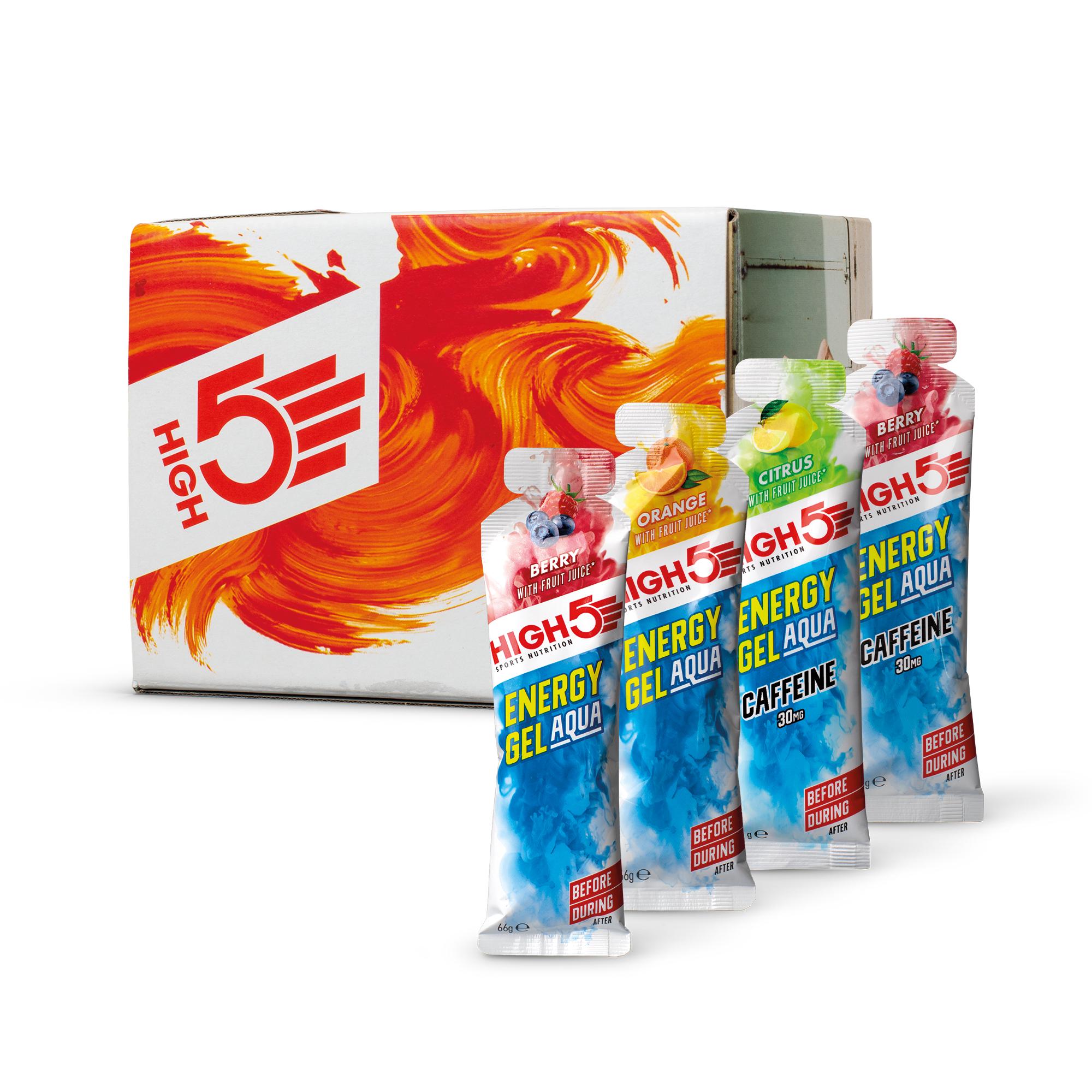 High5 Energy Gel Aqua Mixed Flavour Pack (15 X 66g)