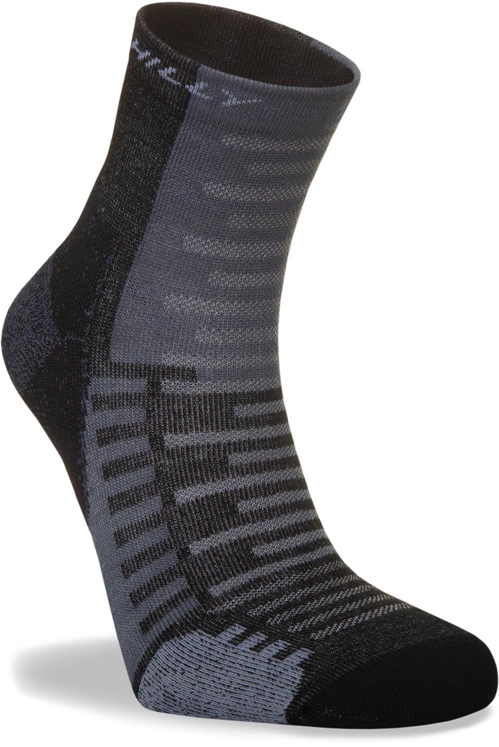 Hilly Active Anklet Minimum Cushioning - Black/grey