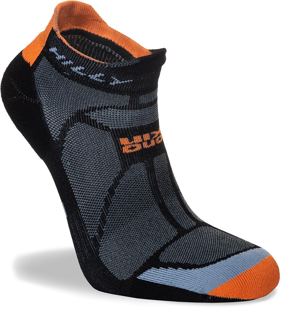 Hilly Marathon Fresh Socklet - Black/orange