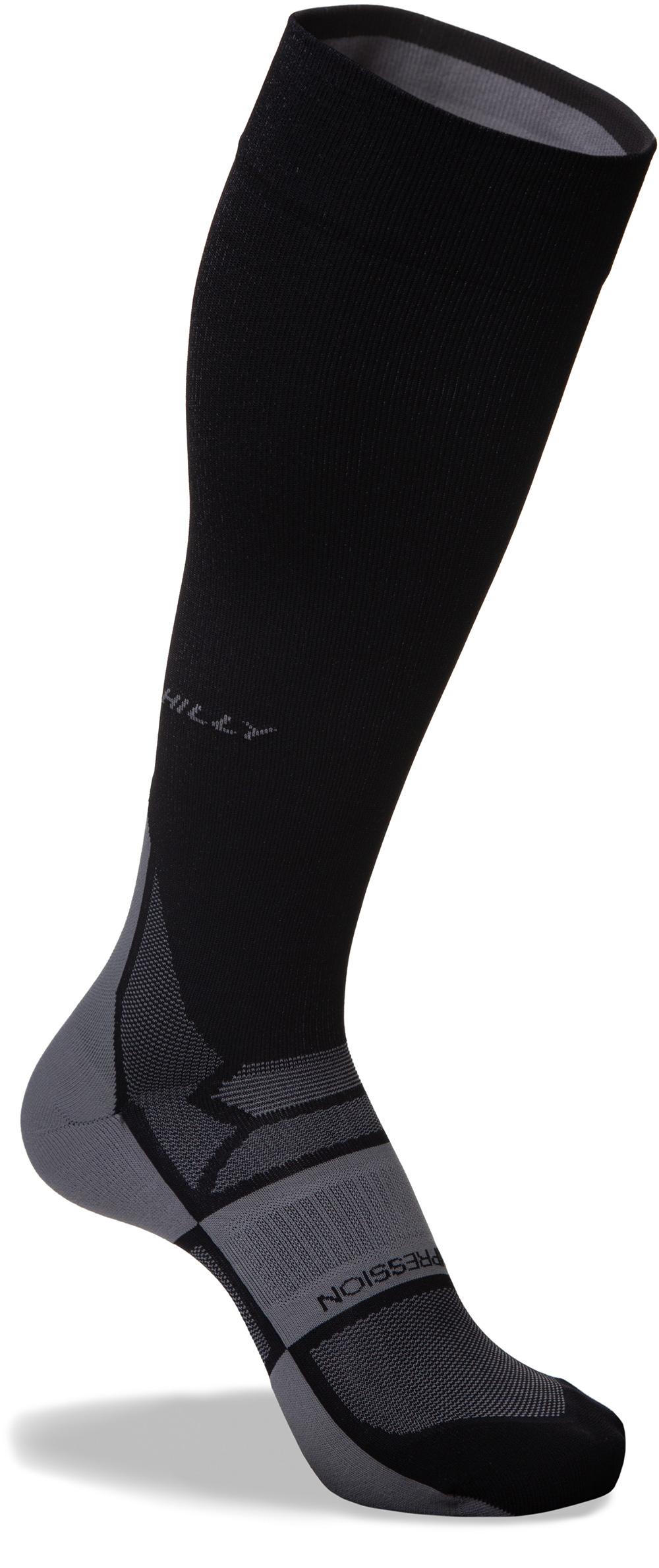 Hilly Pulse Compression Sock - Black/grey