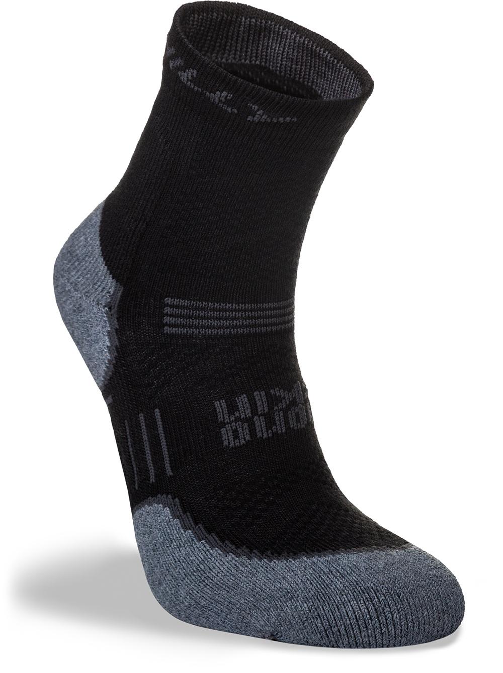 Hilly Supreme Anklet Max Cushioning - Black/grey Marl