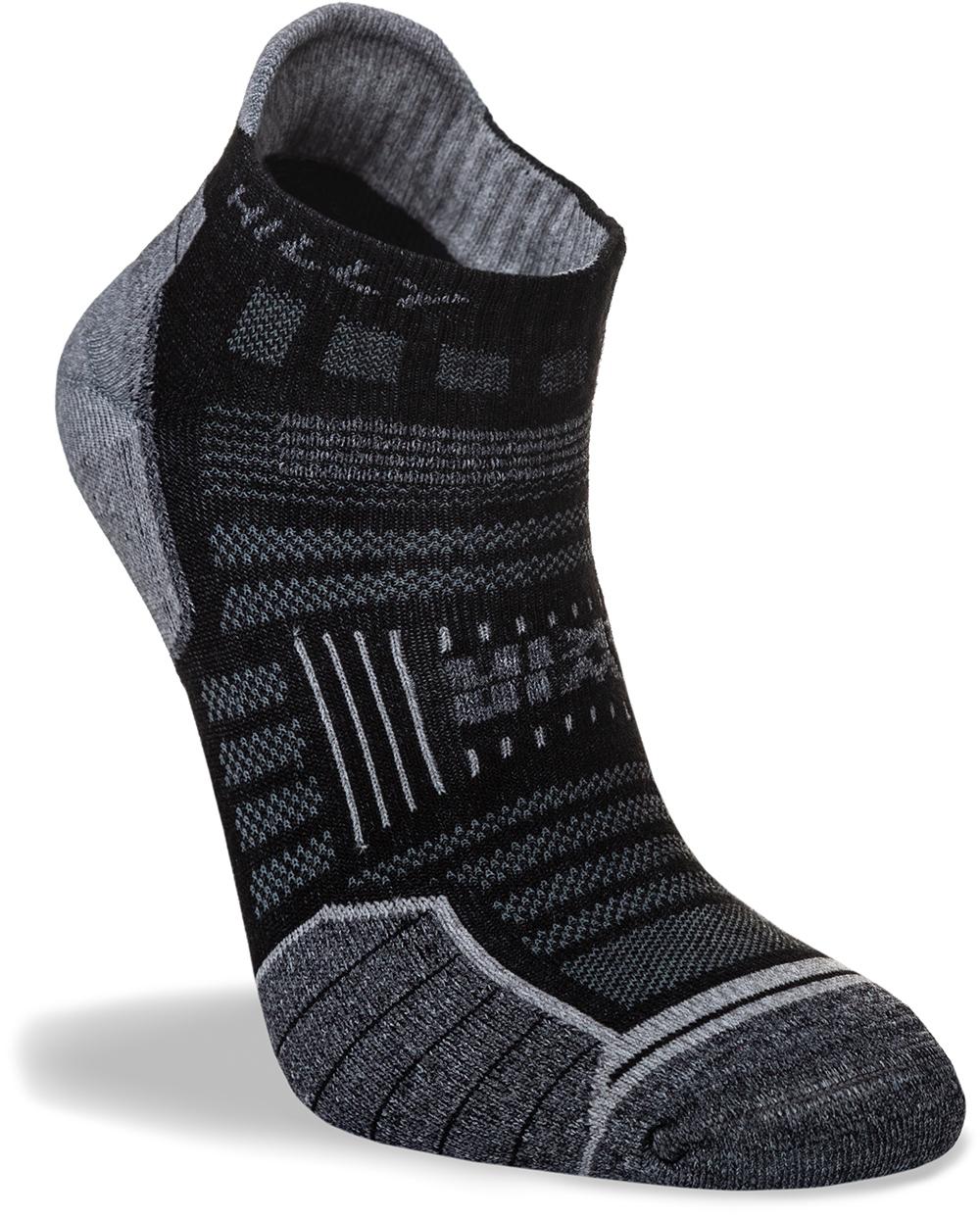 Hilly Twin Skin Socklet - Black/grey Marl
