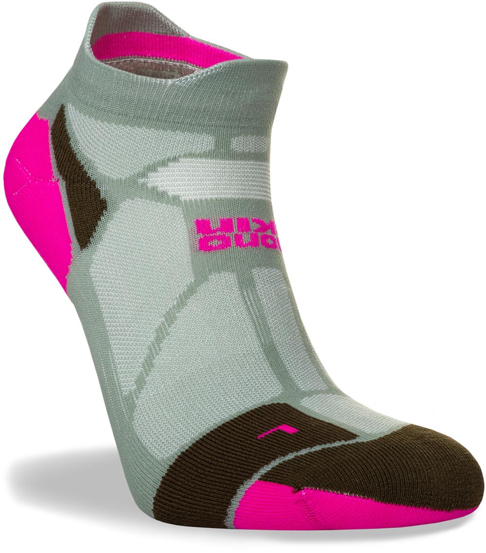 Hilly Womens Marathon Fresh Socklet - Sage/fluo Pink