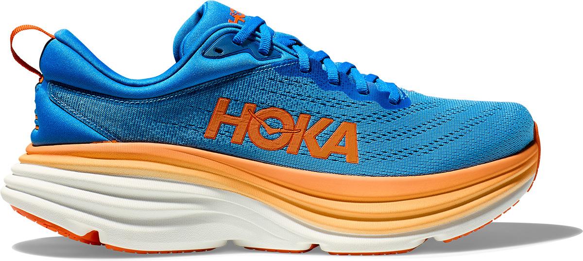 Hoka One One Bondi 8 Running Shoes - Coastal Sky/vibrant Orange