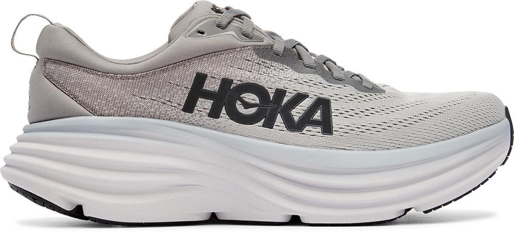 Hoka One One Bondi 8 X-wide Running Shoes - Sharkskin / Harbor Mist