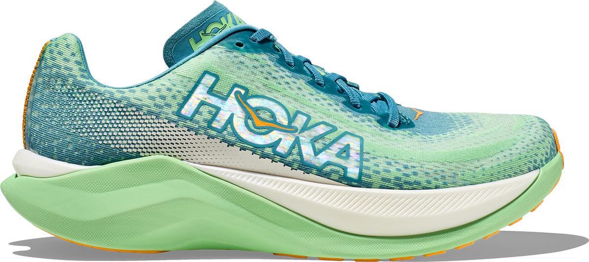 Hoka One One Mach X Running Shoes - Ocean Mist / Lime Glow