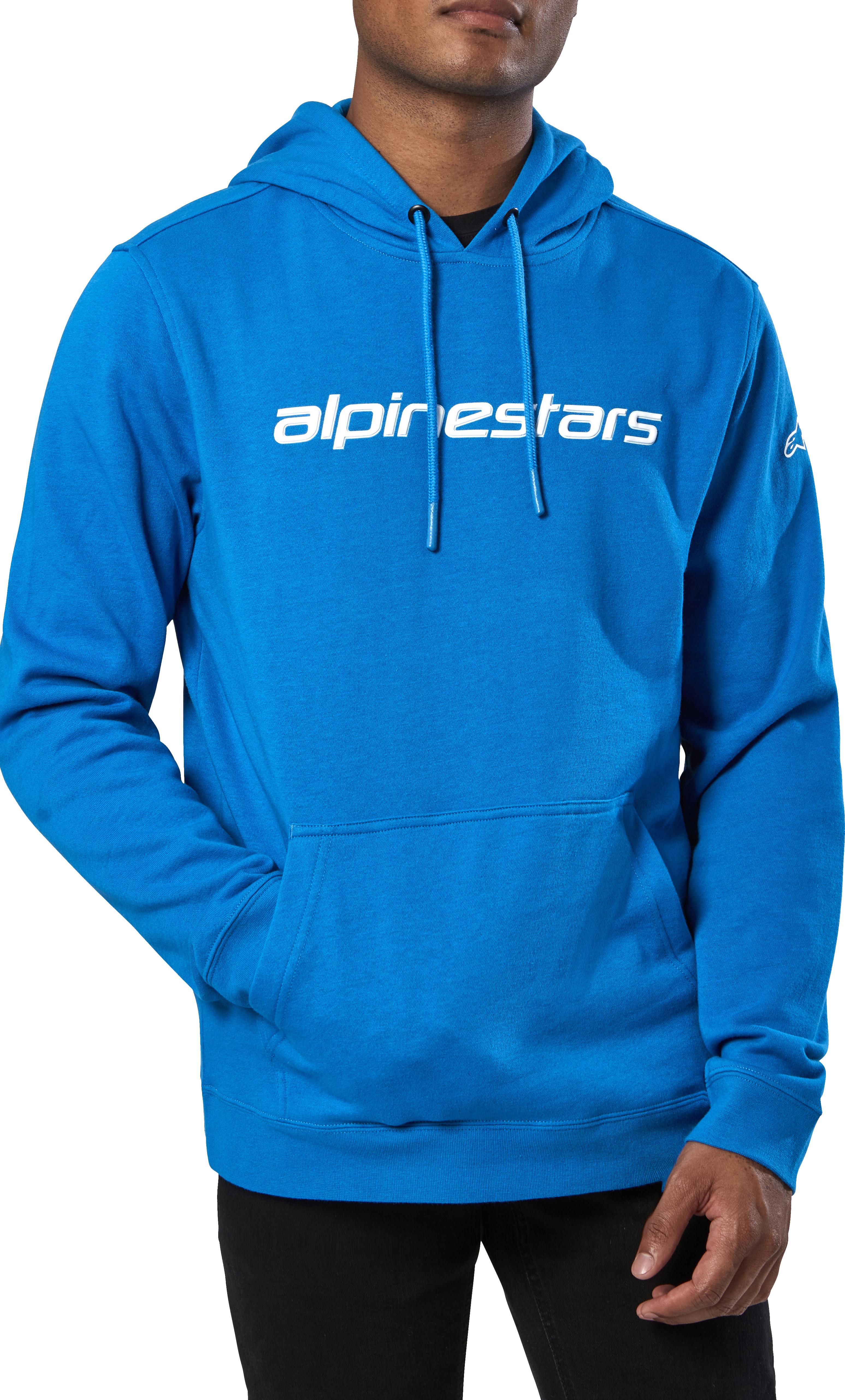 Alpinestars Linear Hoodie - Bright Blue/white