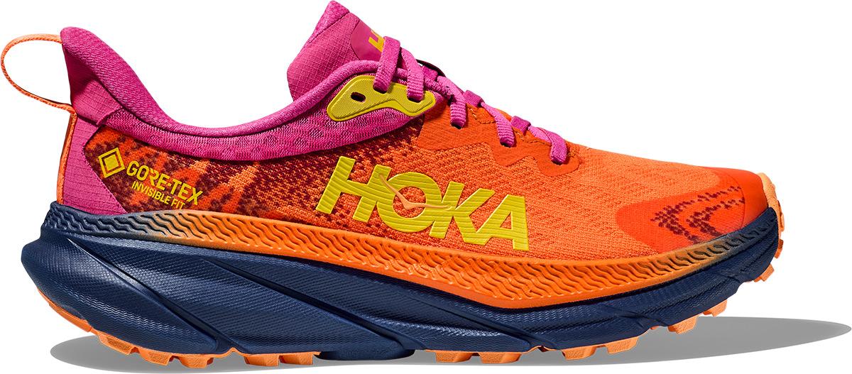 Hoka One One Womens Challenger Atr 7 Gtx Trail Shoes - Vibrant Orange/pink Yarrow