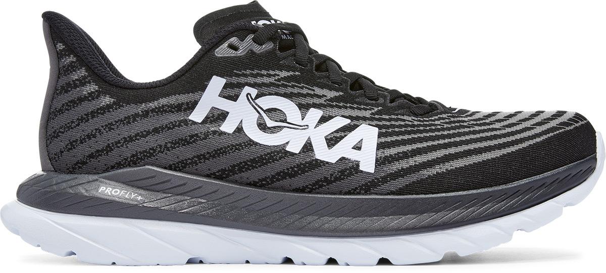 Hoka One One Womens Mach 5 Wide Running Shoes - Black/castlerock