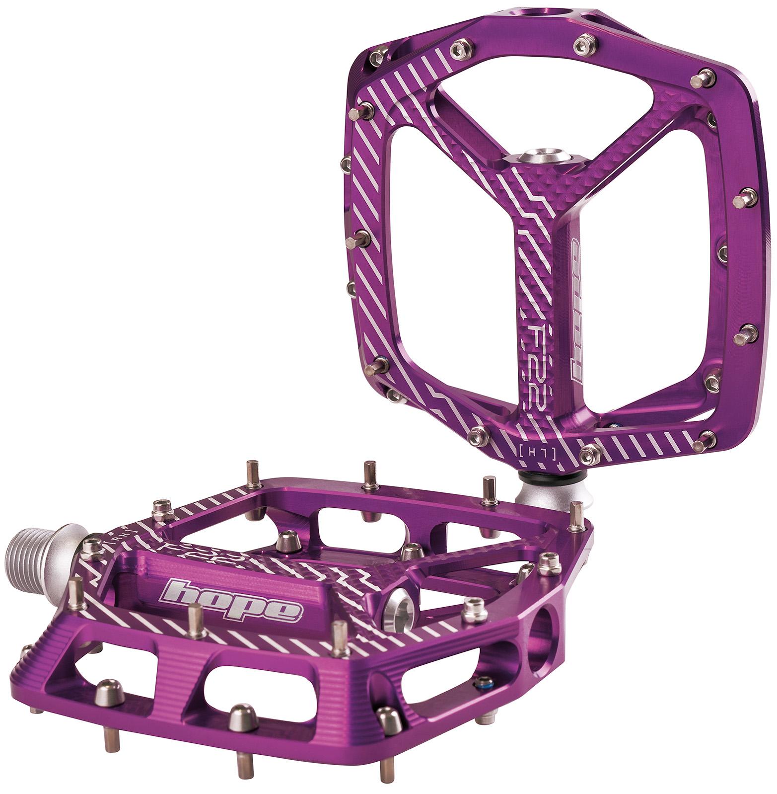 Hope F22 Flat Pedals - Purple