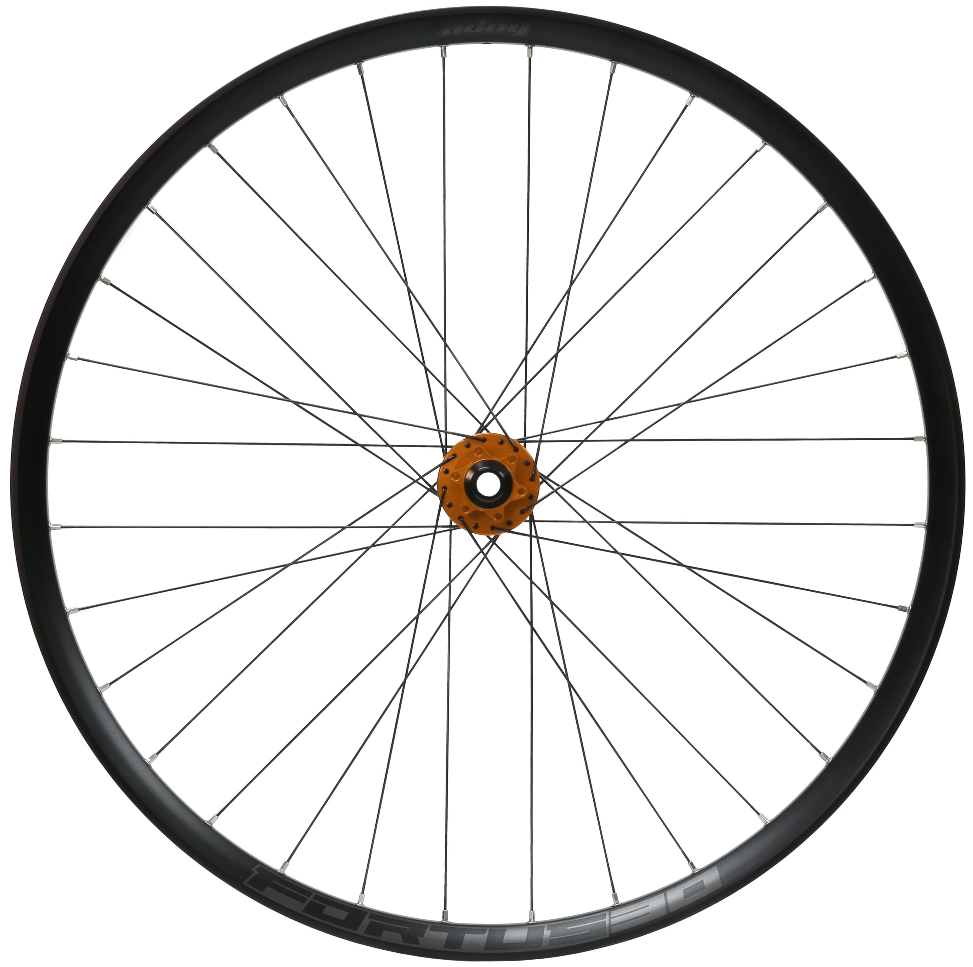 Hope Fortus 30 Pro 5 Front Wheel (6 Bolt) - Black/orange