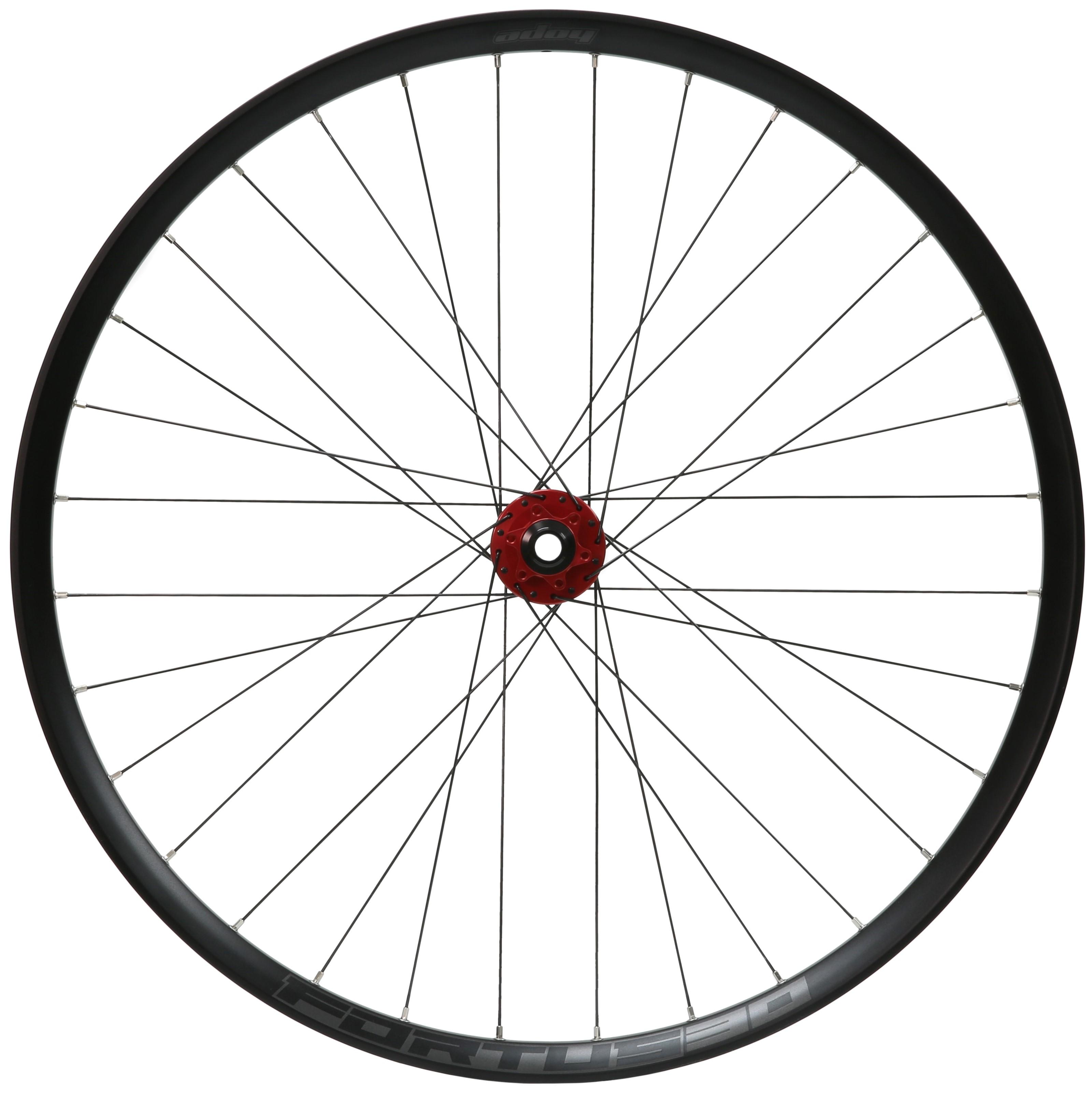 Hope Fortus 30 Pro 5 Front Wheel (6 Bolt) - Black/red