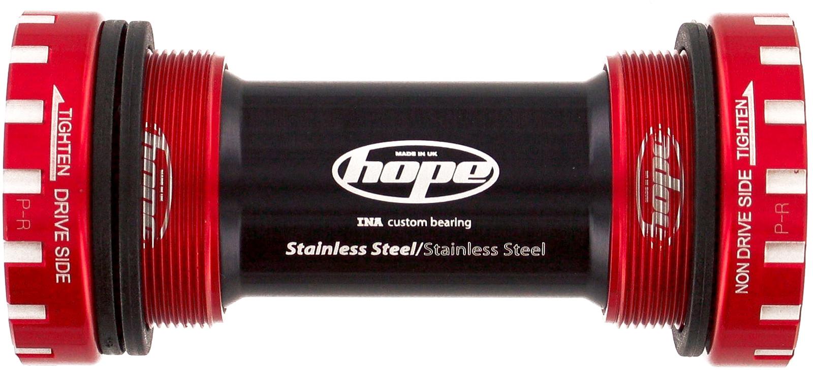 Hope Stainless Steel Road Bottom Bracket - Red