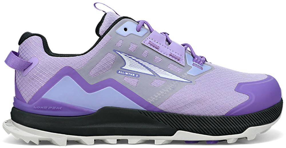 Altra Womens Lone Peak 2 All Weather Low Trail Shoes - Grey/purple