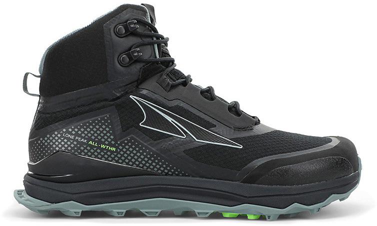 Altra Womens Lone Peak All Weather Mid Trail Shoes - Black