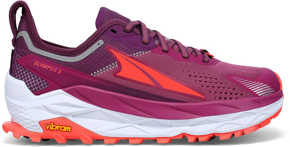 Altra Womens Olympus 5 Trail Shoes - Purple/orange