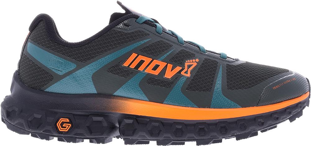 Inov-8 Trailfly Ultra G 300 Max Trail Shoes - Olive/orange