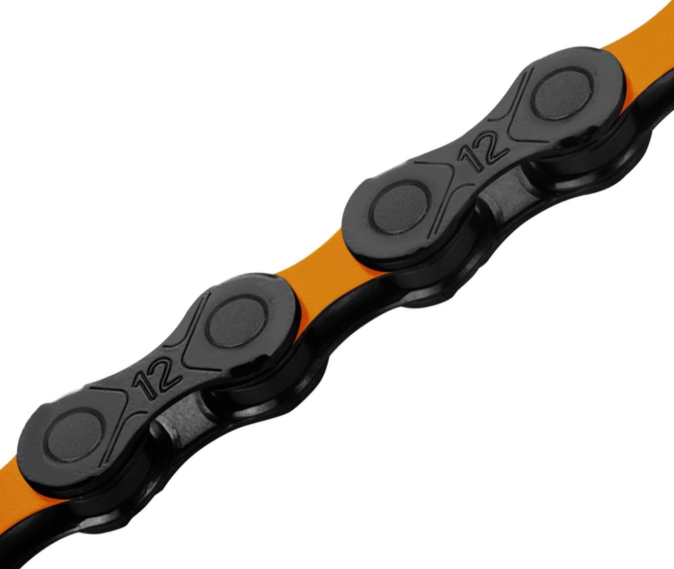 Kmc Dlc12 12 Speed Chain - Black/orange