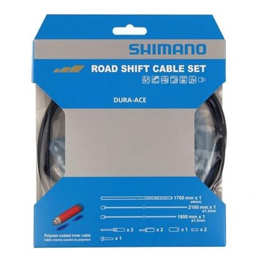 Shimano Dura-ace Road Gear Cable Set  Polymer Coated Stainless Steel Inners