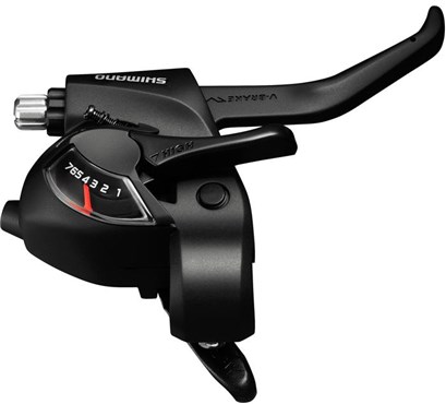 Shimano St-ef41 Ez Fire Plus Sti Set For V-brakes 2-finger Lever