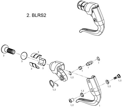 Sram Brake Lever Hardware Kit Tt900/tt500 (1 Pc)
