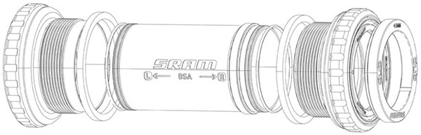 Sram Quarq Road Bottom Bracket Spindle Spacer Kit Bb30