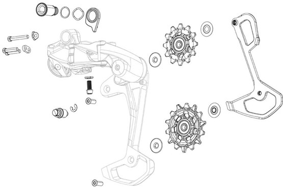 Sram Rear Derailleur Bolt And Screw Kit Sx/nx Eagle